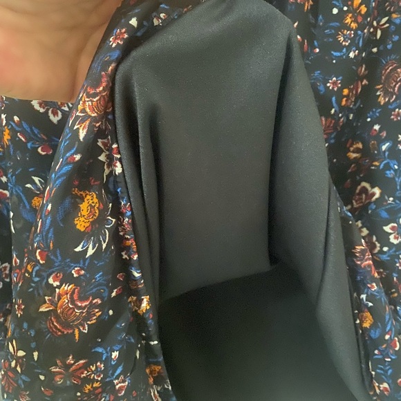 AGB Womenβs Blouse Floral Sheer Bell Sleeve, 3/4 Fall Top XL - Picture 8 of 13